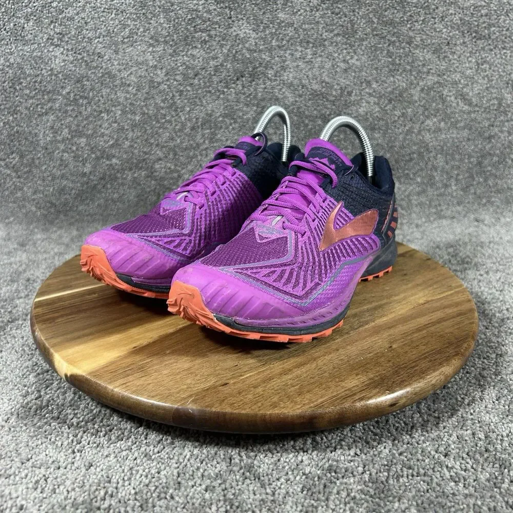 Brooks Mazama 1202271B596 Women's Size 7 Purple Black Trail Running Shoes Used